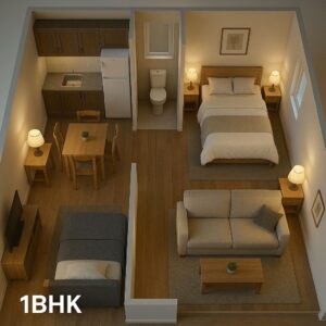 1 BHK Room in Bajopur Jail Chowk , Samastipur – Near HP Petrol Pump